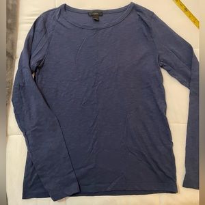 J crew long sleeve blue/purple T shirt medium EUC